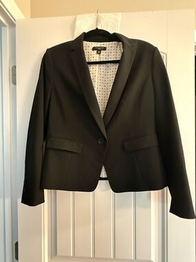 Ann Taylor Black Classic Single-Button Women's Blazer